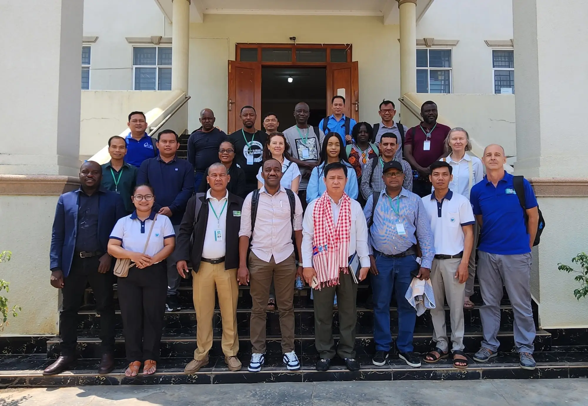 Mr. Thoeun Naiyim, CNM, Mrs. Sothy Neang Sothea, CNM staff, Dr. Torn Vuthy, Deputy of PHD Director, Mr. Ko Sophen, PHD Stung Treng staff, Dr. Sim Socheat, ODMS Stung Treng, Mr. Mak Sarath, CRS staff, Mr. Sath Rasy, CRS staff, Mr. Sourn Rattanak, Malaria Consortium , Mr. Kim Hark, Malaria Consortium Cambodia, Mr. Meas Ben,Malaria Consortium, Dr Arantxa Roca-Feltrer, PATH SP&DQ Committee co-chair and Ms Beata Ndeumona Aukongo, NMP Nambia. Mr Godfry Silungwe, NMP Malawi, Mr Médoune Ndiop, PNLP Senegal, Dr Yasser Abdullah Baheshm, NMP Yemen, Mr Wahjib Mohamed, NMP Ghana, Dr Danny Kosongo NMP DRC, Mr Leiven Vernaeve, Malara Consortium Cambodia. Mr Davies Netbela NMP Botswana, Ms Ednah Bayoi, NMP South Africa, Ms Beatrice Kemunto, NMP Kenya, Dr Cedric Rek, NMP Uganda, Ms Elizabeth Berryman Malaria Consortium, UK and Dr Balthazar Candrinho NMP Mozambique, March 2024