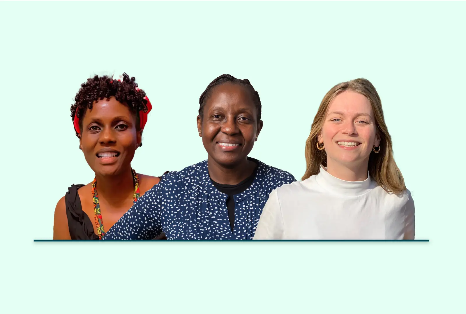 Ruth Kigozi, Sonia Maria Enosse and Theresa Pfurtscheller