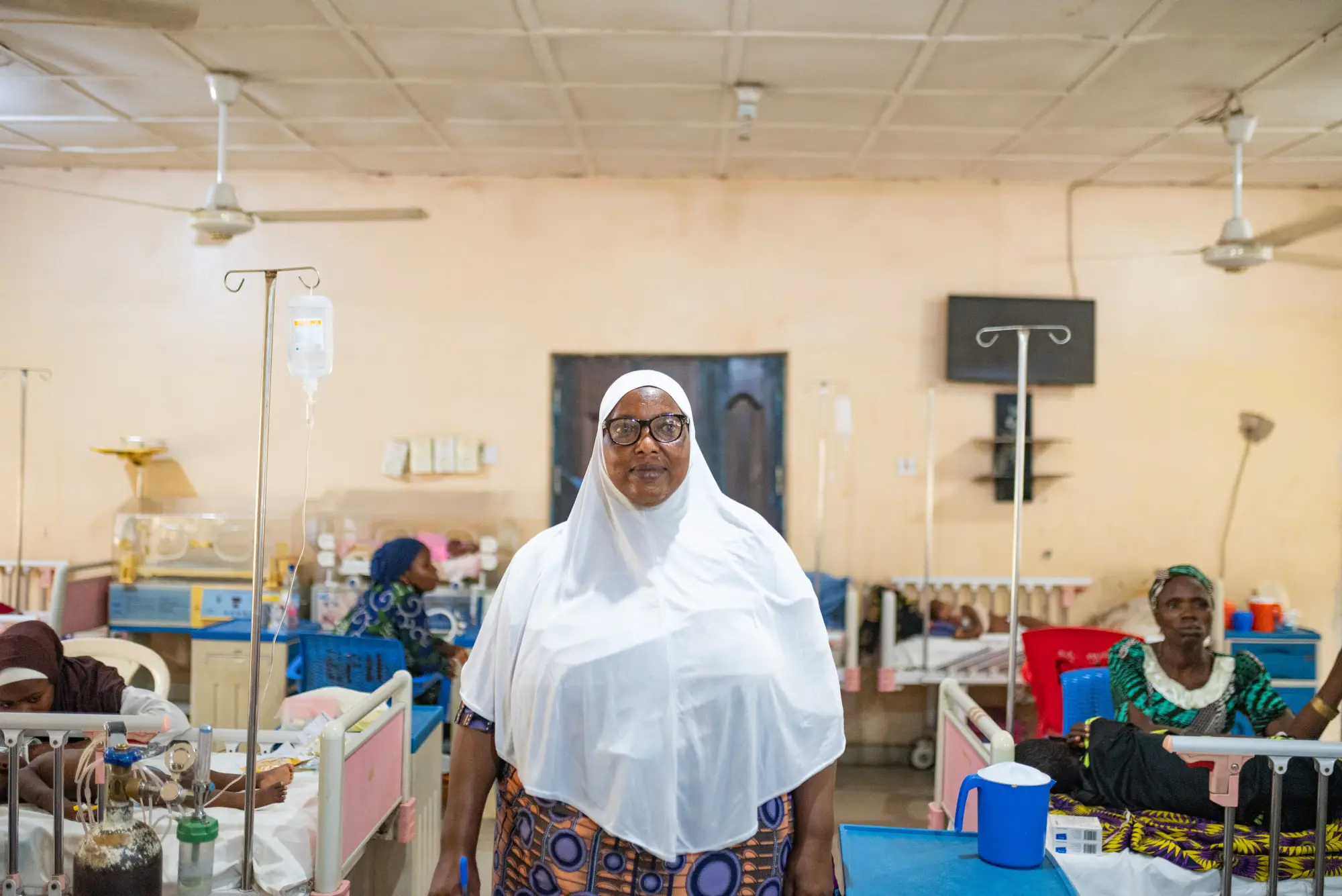 A portrait of the matron of an emergency paediatric unit in Kano state, Nigeria in 2023