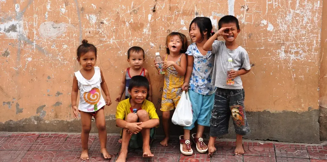 Playful kids_Chbar Ampou 2, Phnom Penh, Cambodia