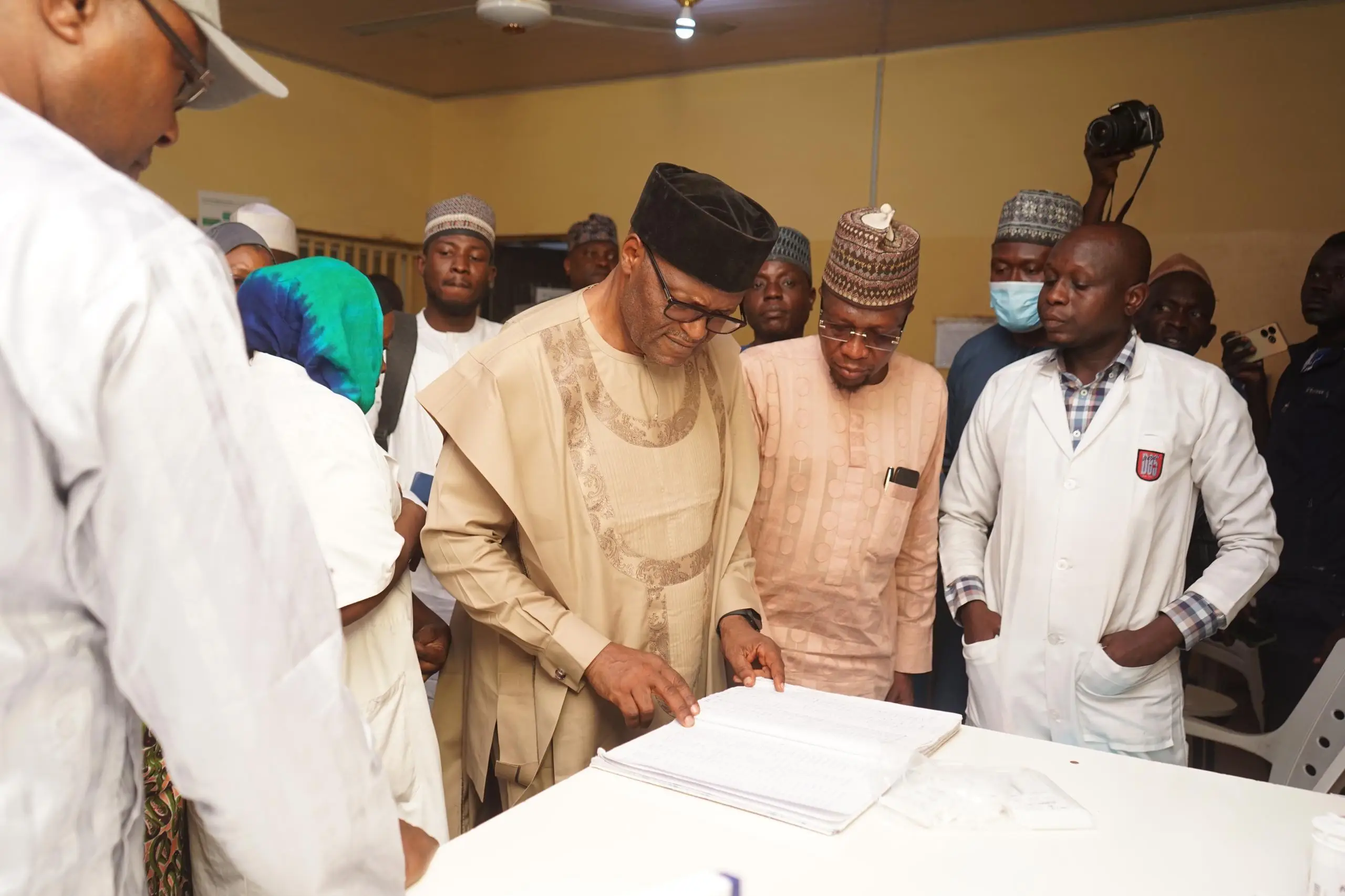 Professor Wilfred Mbacham, Chair of the Board of Trustees at Malaria Consortium, at Sheihk Jiddo Muhammed Hospital, Kano state, Nigeria