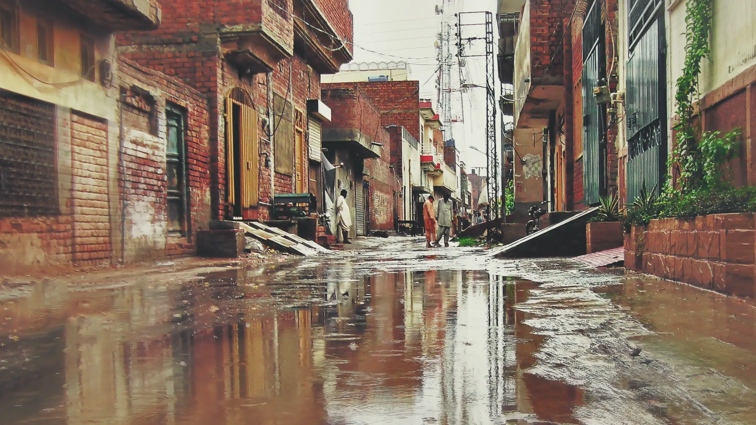 Street flood in Pakistan