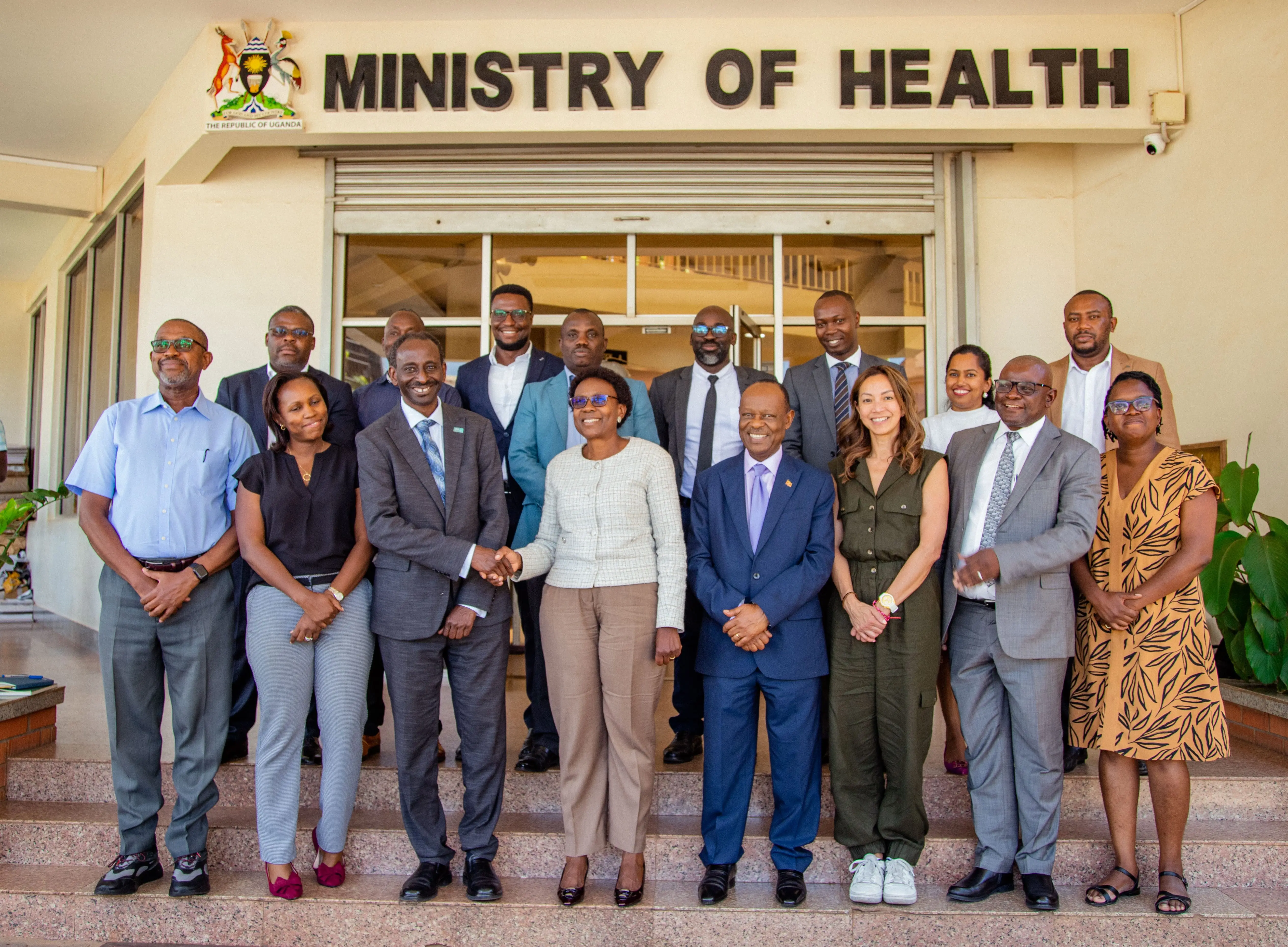 Malaria Consortium staff meeting with the Ugandan Ministry of Heath
