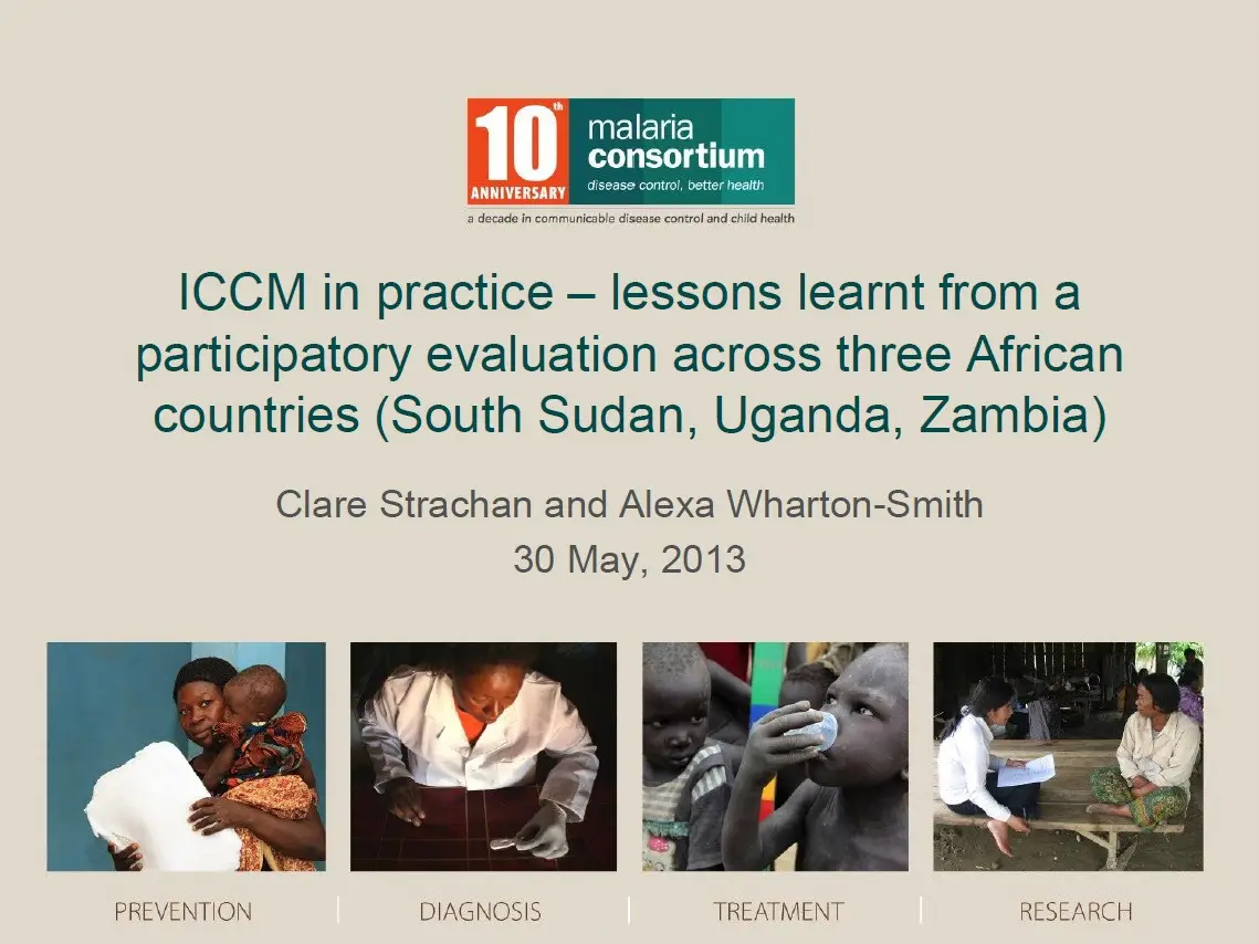 201306200113 iccm in practice lessons learnt from three african countries
