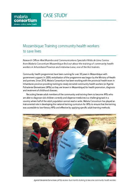201305130512 mozambique training chws to save lives