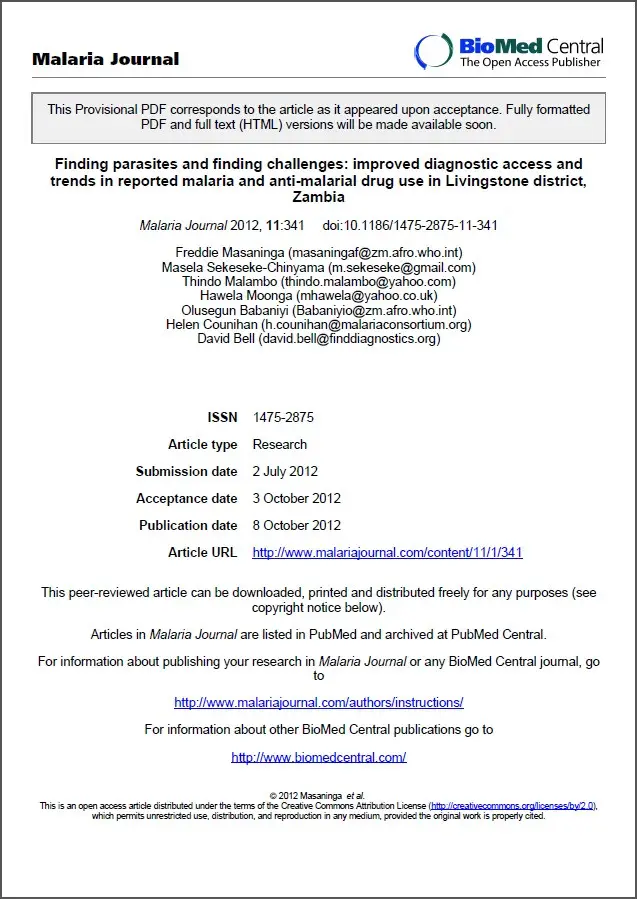 201210150316 finding parasites and finding challenges improved diagnostics