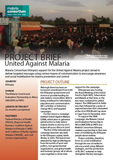 201305140410 united against malaria project brief