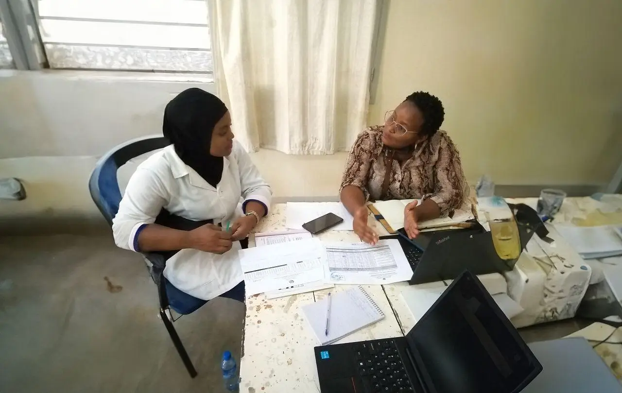 Technical support to health providers at the 25 de setembro health facility, Mozambique, on the elaboration of the monthly malaria summary