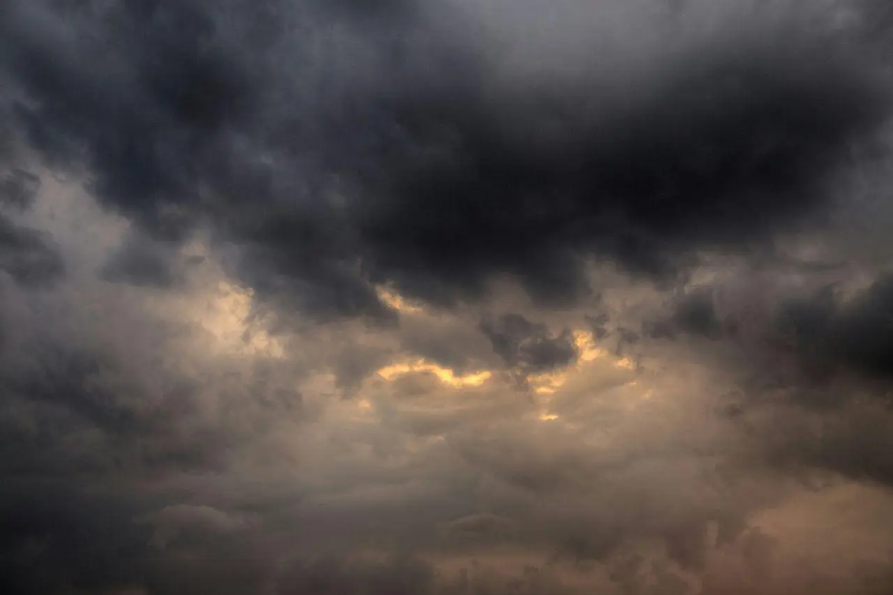 Stormy skies