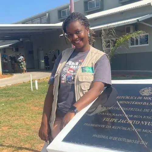 Portrait of Gizela Manhique, District Surveillance Officer.