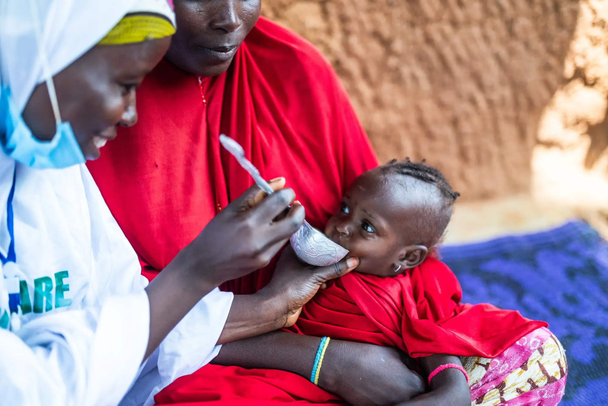 A child receives medication in Jigawa, Nigeria