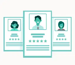 Website mockup design Vacancies