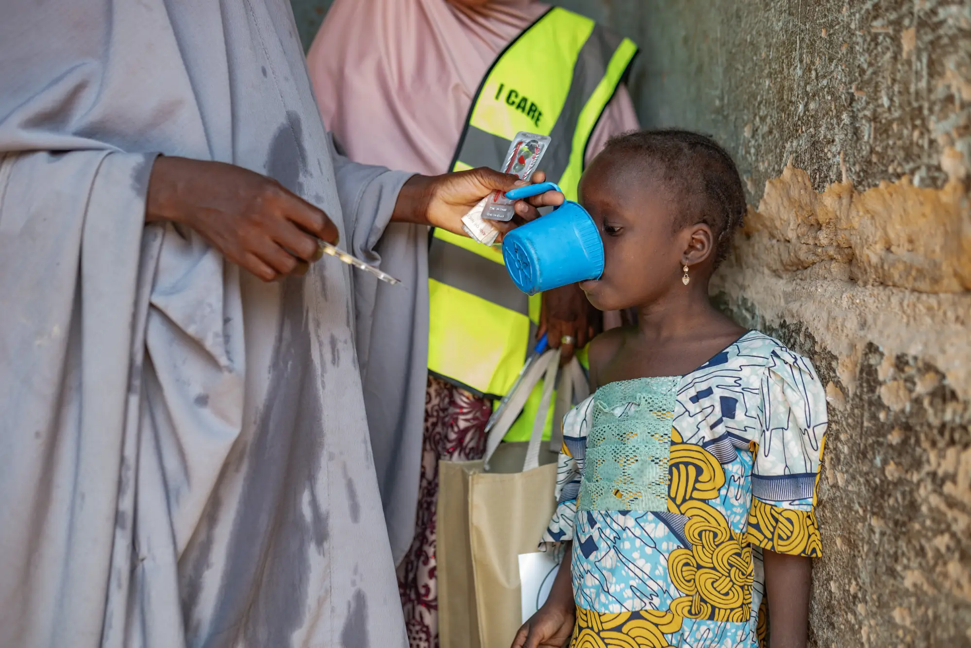 A child receives medication in Kano state, Nigeria
