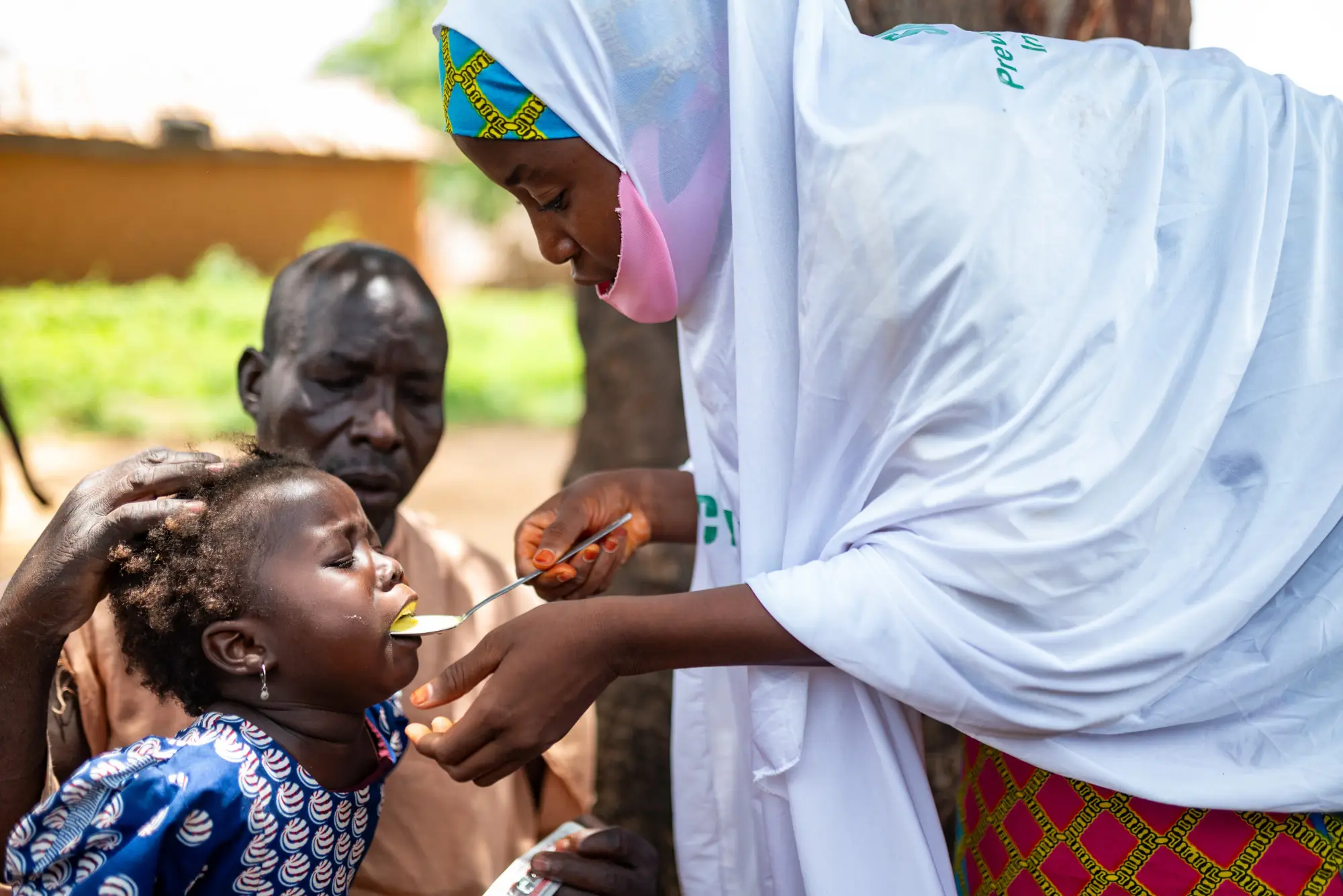 A child receives medication in Jigawa, Nigeria