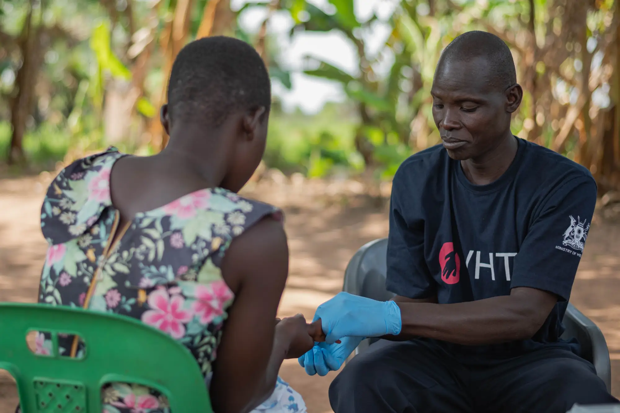 Home visit to village health team parish coordinator, Gulu, Uganda