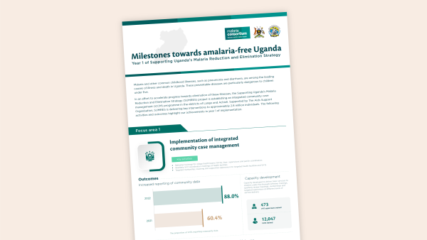 Milestones towards a malaria-free Uganda