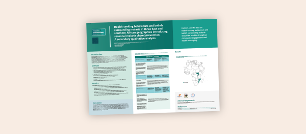 Photo for: Health-seeking behaviours and beliefs surrounding malaria in three East and southern African geographies introducing seasonal malaria chemoprevention: A secondary qualitative analysis