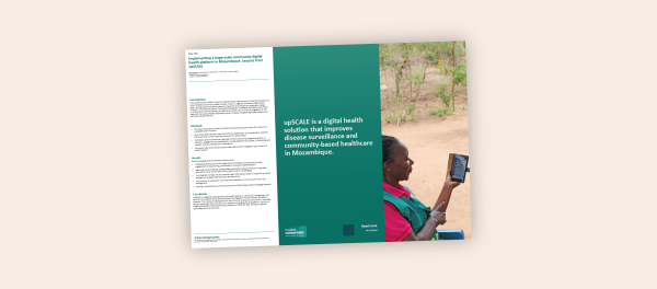 Photo for: Implementing a large-scale community digital health platform in Mozambique: Lessons from upSCALE