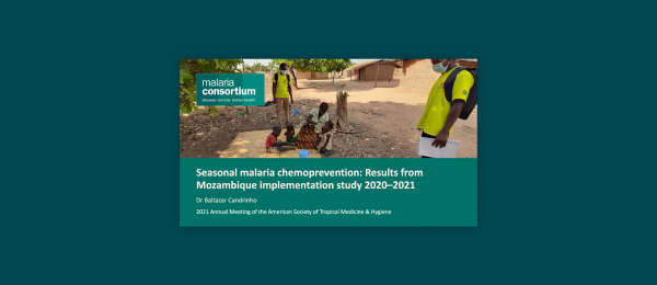 Photo for: Seasonal malaria chemoprevention: Results from Mozambique implementation study 2020–2021