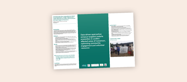 Photo for: Leveraging data-driven approaches for malaria social and behaviour change programming in conflict-affected communities of the Southwest and Littoral regions of Cameroon