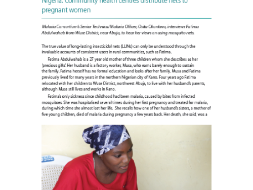 Nigeria: Community health centres distribute nets to pregnant women 