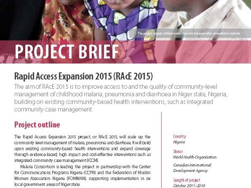Rapid Access Expansion 2015 (RAcE 2015)