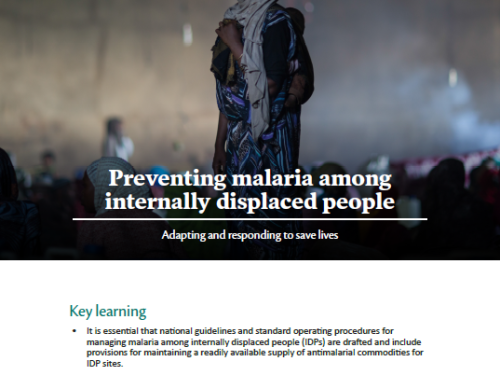Photo for: Preventing malaria among internally displaced people: Adapting and responding to save lives