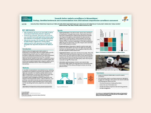 Photo for: Towards better malaria surveillance in Mozambique: Findings, identified bottlenecks and recommendations from 2018 national comprehensive surveillance assessment