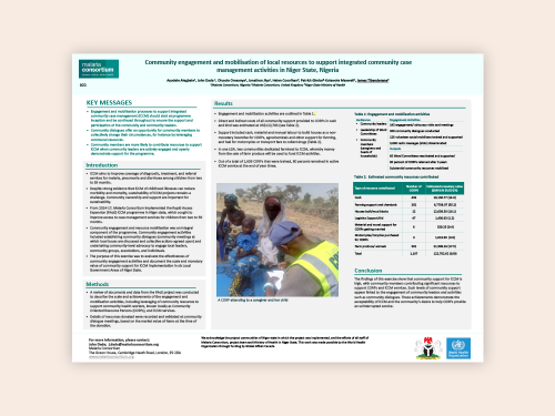 Photo for: Community engagement and mobilisation of local resources to support integrated community case management activities in Niger state, Nigeria