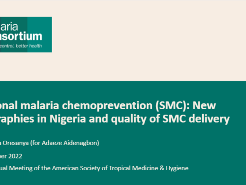 Photo for: Seasonal malaria chemoprevention (SMC): New geographies in Nigeria and quality of SMC delivery