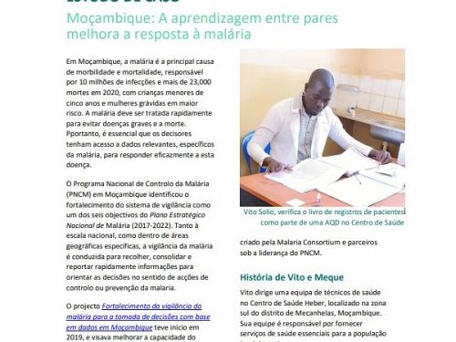 Moçambique: A aprendizagem entre pares melhora a resposta à malária