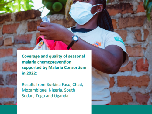 Coverage and quality of seasonal malaria chemoprevention supported by Malaria Consortium in 2022