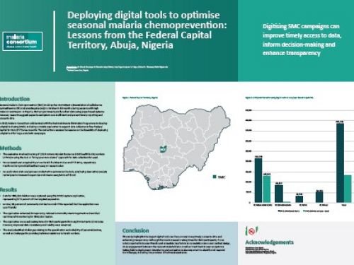 Deploying digital tools to optimise seasonal malaria chemoprevention: Lessons from the Federal Capital Territory, Abuja, Nigeria