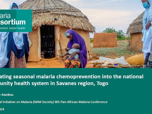 Integrating seasonal malaria chemoprevention into the national community health system in Savanes region, Togo