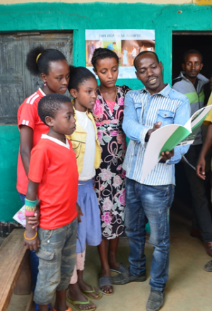 School children spread the word about malaria prevention 