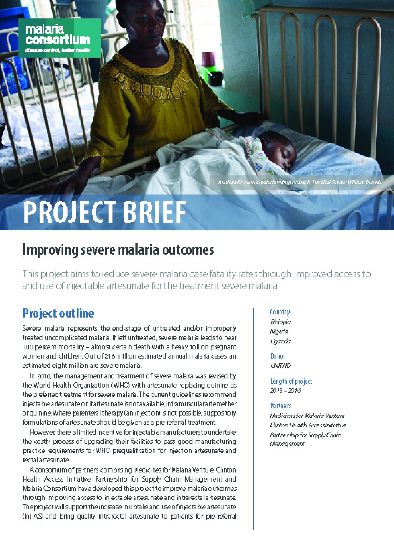 case study on severe malaria