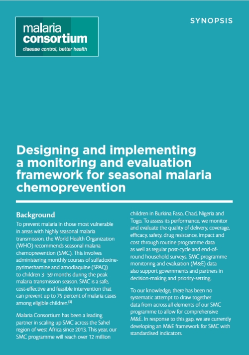 Malaria Consortium - Designing and implementing a monitoring and ...