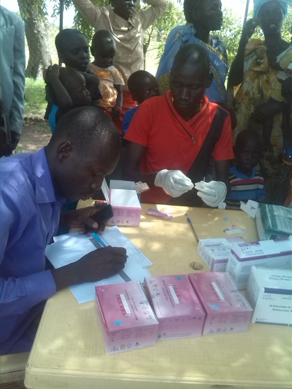 pPeople in South Sudan were tested and treated for malaria on World Malaria Daynbspp