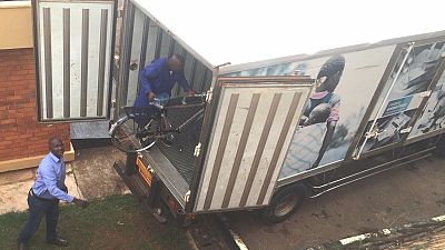 Once they are cleared, the bicycles are transported to Tororo district in eastern Uganda.