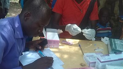 People in South Sudan were tested and treated for malaria on World Malaria Day. 