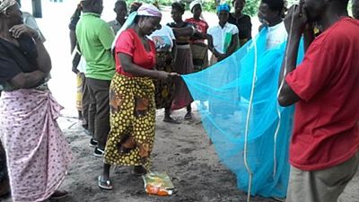 Members of Namitatar community structure during a malaria prevention training in the district of Mossuril, Mozambique.